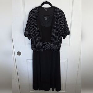 Perceptions New York Black Dress With Jacket Size Large